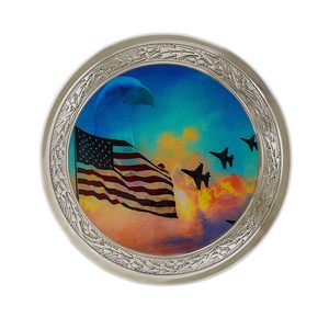 American Patriot Brass Nickel Cremation <b>Urns</b> <b>Urn</b> for Ashes <b>Large</b> <b>Urn</b> - Product Image 3