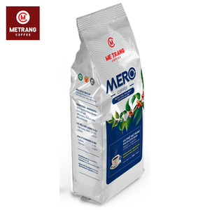 Sachets de torréfaction moyenne de marque Mero, 0.5kg, grains de café Arabica robusta torréfiés, valve unidirectionnelle, vente en gros au goût neutre - Product Image 6