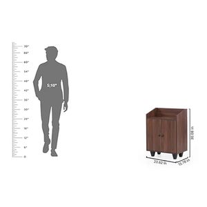 Shoe Rack 2 <b>Door</b> Storage Wooden with Air <b>Vent</b>, Melamine Finish Wooden with 8MM Back Sheet for Better Support - Product Image 2