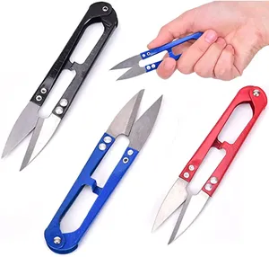 Hot Selling Simple Stainless Steel U-shaped Yarn Scissors with Zinc Alloy Handle Multi-functional for Hand Sewing - Product Image 3