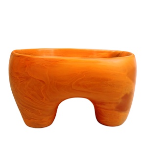 Plat de service en résine écologique polie, fait main, couleur personnalisable, passe au lave-vaisselle, style moderne, le plus vendu - Product Image 1