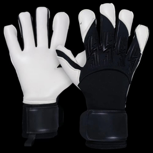 ถุงมือผู้รักษาประตูฟุตบอลมืออาชีพ ดีไซน์ใหม่ วัสดุหนังลาเท็กซ์/PU ปิดด้วยซิป สำหรับเด็กและผู้ใหญ่ - Product Image 5