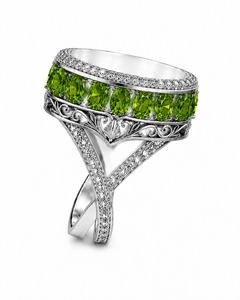 Bague Cocktail Moderne de Luxe Vintage Roy Diamond en Argent 925 avec Diamant de Laboratoire, Plaqué Rhodium, Sertissage Pavé, Bijou Femme, Cadeau - Product Image 2