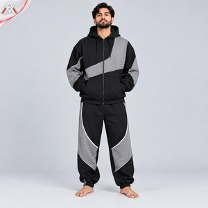 Chándal para Hombre en Oferta, Diseñado con Tela de Calidad, Ofrece un Ajuste Cómodo, Diseño con Capucha y Cremallera, Chándal para Hombre para Usar en Invierno - Product Image 1
