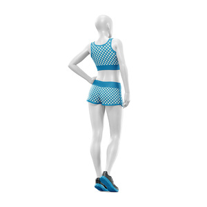 Ensemble de yoga et de sport pour femmes, personnalisé, écologique, de haute qualité, léger, respirant, sans couture, short taille haute et soutien-gorge de sport - Product Image 3