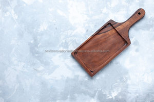 Bloque de cortar de madera maciza grande hecho a mano cocina rústica esencial - Product Image 2