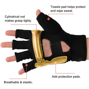 High Quality Unisex Half Finger Taekwondo Gloves Best MMA Muay Thai and Martial Arts Mitts Manufacture Leather Boxer Gloves - Product Image 5
