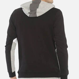 Sweat-shirt décontracté pour homme de qualité supérieure, à blocs de couleur, demi-zip, manches raglan, coupe ample, pour l'hiver, éco-responsable, imprimé numériquement - Product Image 2