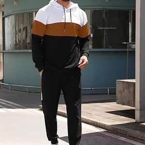 Conjunto deportivo de forro polar de alta calidad, sudadera con capucha y pantalones deportivos, de Pakistán, para hombre. - Product Image 5