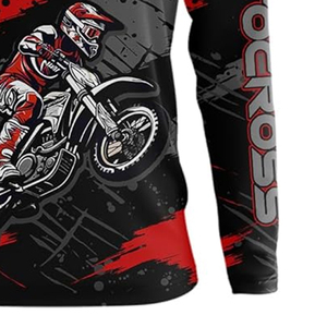 Jersey de Motocross Sublimado Premium, Logotipo Personalizado OEM/ODM, Ligero, Absorbe la Humedad, Suministro de Fábrica - Product Image 4