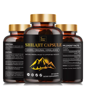 100% Pure Private <b>Label</b> Himalayan Shilajit Extract Capsule 500mg Natural Shilajit Capsule for Energy Boost & Immune Support - Product Image 2