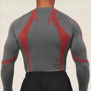 Camiseta de Compresión Rash Guard para Hombre, Sublimada Personalizada, Transpirable, de Spandex/Poliéster, para MMA BJJ, Manga Larga, Anti-UV - Product Image 5