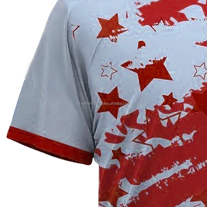 Maillot de football pour hommes grandes tailles, col rond, manches courtes, coupe automatisée, séchage rapide, respirant, léger, imperméable, 100% coton - Product Image 4