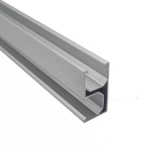Profilé en aluminium extrudé direct usine, support de rail solaire AL6005-T6 26x50mm, anodisé sablé, longueur standard 4,2m, pour montage - Product Image 6