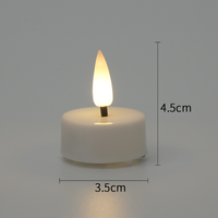 Lampe à bougie LED rechargeable TOOWIN avec télécommande, bougie décorative pour fête de Noël, veilleuse pour la maison