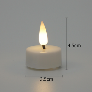 TOOWIN Led Rechargeable Remote Control Simulated Tea Candle Lamp, Christmas Party Decorative Candle, Home Night <b>Light</b> - Product Image 5