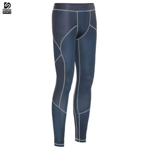 กางเกงรัดรูประบายอากาศสำหรับผู้ชายกางเกงออกกำลังกายผ้าสแปนเด็กซ์แบบแห้งเร็วผ้าโพลีเอสเตอร์ - Product Image 4