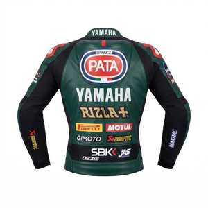 Men’s Cowhide Leather <b>Racing</b> <b>Jacket</b>/Chaqueta MotoCP Style CE Level 2 Armor Motorcycle Track Riding Protective Gear CE - Product Image 2