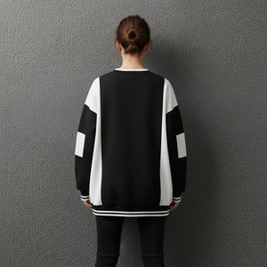 Nouvel arrivage 2026 – Sweat à capuche femme en coton et polyester, personnalisable, avec intérieur polaire respirant, style streetwear oversize à épaules tombantes - Product Image 2