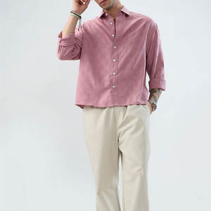 Camisa de Franela a Cuadros de Alta Calidad para Hombre, Manga Larga, Casual, Formal, 100% Algodón, Tejido Teñido, con Dos Bolsillos con Solapa, para Invierno - Product Image 3