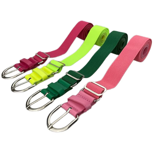 Ceinture de sport professionnelle réglable ERID SPORTS pour uniforme de baseball et softball, en cuir PU élastique avec boucle en alliage à anneau en D, largeur 1,5 po, pour jeunes et adultes - Product Image 1