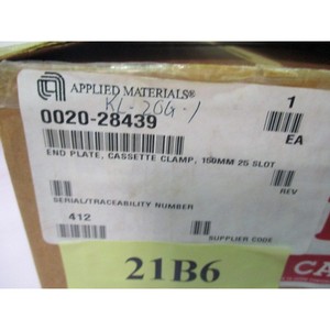 แผ่นปิดท้าย AMAT 0020-28439, ตัวหนีบคาสเซ็ต, 150 มม. - อุปกรณ์และอะไหล่เซมิคอนดักเตอร์ระดับโลกที่เชื่อถือได้ - Product Image 1