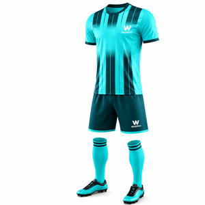 Wholesale Custom Adult Soccer Shirts Solid Latest Design <b>Short</b> Sleeve Anti-Bacterial Breathable 100% Polyester <b>Mesh</b> Fabric - Product Image 2