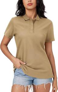 Packs de polos pour femmes – Polos décontractés pour femmes en coton 100 % de haute qualité, à manches courtes et respirants - Product Image 2