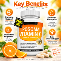 Capsules de Vitamine C Liposomale 2100 mg par Portion, 90 Comprimés, Soutien Immunitaire, Formule Antioxydante, Complément Alimentaire, Bien-être Quotidien