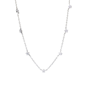 Collier en argent 925 avec pendentif étoile pour femme, bijou délicat fait main, tendance, cadeau de Saint-Valentin pour femme, cadeau de fête, vente en gros - Product Image 1