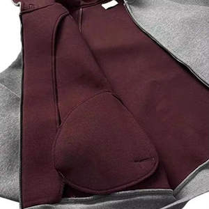 Sweat à capuche double couche pour homme, chaud pour l'hiver, avec logo personnalisé, 100% coton, respirant et coupe-vent - Product Image 4