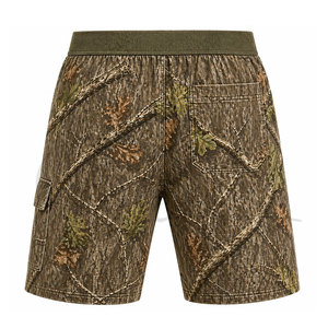 Customized Canvas Shorts Solid Casual Breathable Quick Dry <b>Elastic</b> Waist Activewear Shorts Men 2026 - Product Image 2