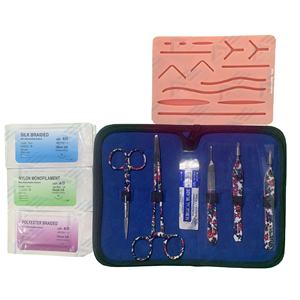 Almohadillas de sutura e instrumentos de entrenamiento de sutura Kits de sutura Herramientas ortopédicas quirúrgicas Kit de ejercicio para estudiantes de medicina - Product Image 1