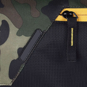 Luxury Sport Duffel <b>Bag</b> Genuine Leather Camouflage Black Yellow Zipper Closure Foldable Durable Shoe <b>Compartment</b> for Exercise - Product Image 6