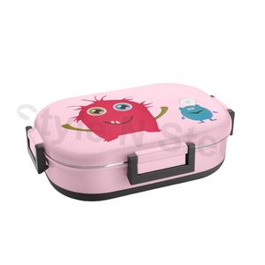 กล่องอาหารกลางวันพลาสติกพร้อมสแตนเลสเพื่อความสะดวกในการใช้งานทุกวันกล่องอาหารกลางวันสำหรับเด็ก - Product Image 1