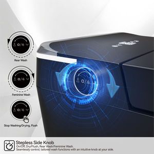 Automatic Smart Toilet with Wireless Remote Control Intelligent Opening and Closing Lid Waterless Bathroom Accessory - Product Image 5