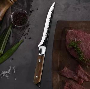 Professional Handmade Stainless Steel Meat Fillet Chef <b>Knife</b> Damascus Blade Customized Wooden Handle Steel <b>Craft</b> International - Product Image 3