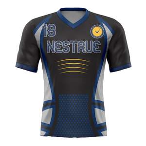 Camiseta de fútbol sublimable al por mayor, uniforme de fútbol personalizado, poliéster transpirable de secado rápido, equipación de equipo, fábrica de ropa deportiva OEM. - Product Image 5