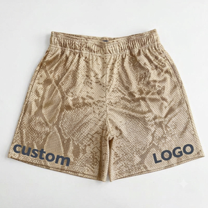 Shorts de sport 2-en-1 en polyester pour hommes, imprimés camouflage, avec logo personnalisé, pour l'été, vente en gros - Product Image 5