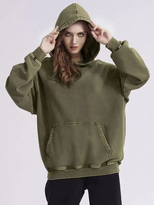 Fabricant en gros de sweats à capuche délavés à l'acide pour hommes, vêtements d'hiver, mode, personnalisation de votre propre marque, sweats à capuche décontractés unisexes - Product Image 6