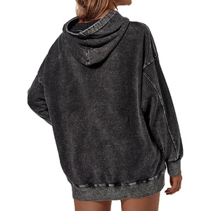 Acid Wash Hoodies for <b>Men</b> and Women Embroidery Camouflage Design Winter Casual <b>Thermal</b> Cotton Blended Digital Printing - Product Image 3