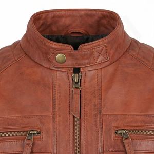 Chaqueta de Motociclista de Cuero Genuino para Hombre de la Mejor Calidad, Nueva Colección de Invierno, Chaquetas de Motocicleta con Protecciones Desmontables Personalizadas - Product Image 4