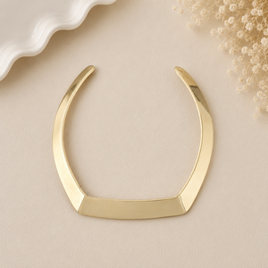 Geometric <b>Silver</b> Rhodium Plated <b>Choker</b> Necklace Minimalist Unisex Everyday Wear - Product Image 4