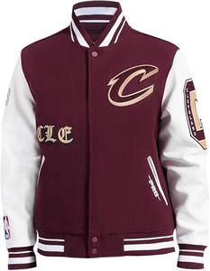 Chaqueta Universitaria de Lana Personalizable, Pedidos al por Mayor OEM/ODM, Cuerpo de Lana de 300 g/m² + Cuero PU - Product Image 1