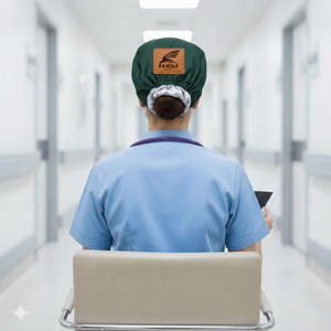 Casquette médicale personnalisée de haute qualité OEM pour infirmières et médecins, chapeau de travail clinique pour infirmières - Product Image 4