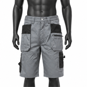 Heavy Duty <b>Men</b> Cargo <b>Work</b> Shorts with Multi Pockets Breathable Durable Industrial Construction Workwear Summer Uniform - Product Image 1