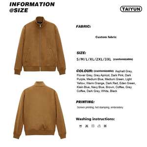 Chaqueta Safari de Invierno para Hombre, Recubierta de Mezclilla, Cuero Genuino, Grosor Estándar, Cuello Alto, Impermeable, Botones de Cuerno, Servicio OEM - Product Image 6