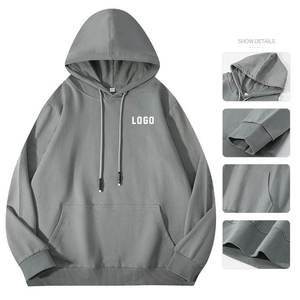 เสื้อฮู้ดดี้ผ้าคอตตอนหนาน้ำหนักมาก 100% สำหรับผู้ชาย ขายส่ง ปักโลโก้ตามสั่ง จำนวนมาก ผ้าเทอร์รี่ ทรงโอเวอร์ไซส์ เสื้อฮู้ดดี้แบบสั่งทำพิเศษ - Product Image 3