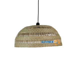 Vietrustic Top Sale Rustic Seagrass Pendant <b>Lampshade</b> Handmade Eco-Friendly Lightweight Natural <b>Wicker</b> Light Cover for Living - Product Image 1