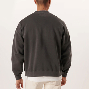 High Quality Men Sweatshirt Cotton Pullover Sweatshirt Crew Neck Sweatshirt Custom Logo Casual Sportswear Pullover Sweatshirt - Product Image 3